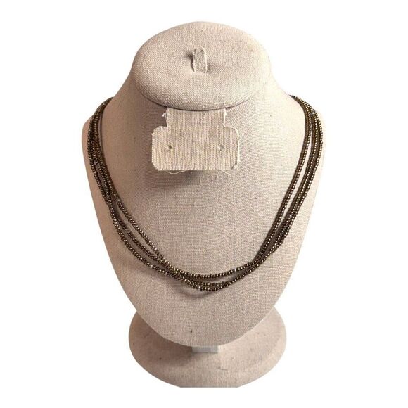 Silpada Multi-Strand Beaded Necklace Beaded 925 Sterling Silver Lobster Clasp - Picture 1 of 8